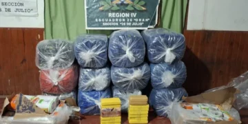 Incautan más de 16 kilos de cocaína y 264 kilos de hojas de coca en Orán