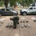 Intentaron fugarse con 30 kilos de marihuana