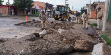Continúa el arreglo de calles en la ciudad