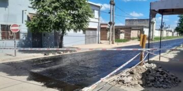 Nuevo asfalto en calle Alvarado