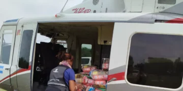 Asistieron vía aérea a más de 1.000 familias de Rivadavia Banda Norte y Banda Sur