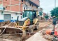 Tránsito cortado por obras municipales