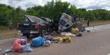 Gravísimo accidente sobre la Ruta 50