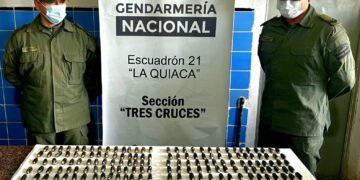Ingirieron 194 capsulas de cocaína y quedaron detenidos