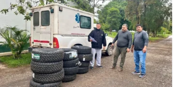 La Fiscalía Federal de Orán donó cubiertas para ambulancias del norte