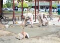 Reparan vereda de la Plaza Pizarro
