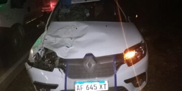 Ruta Nacional 50: Grave accidente, taxi chocó un caballo