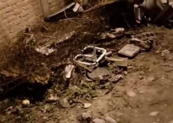 Foto denuncia de los vecinos