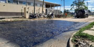 Se pavimenta la calle Martín Fierro
