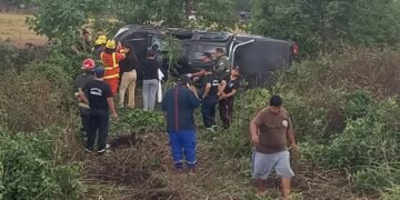 Volcó una camioneta y hubo heridos múltiples