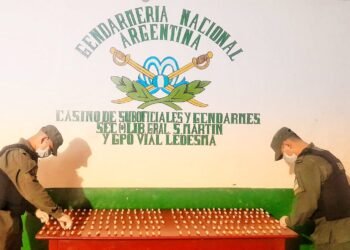 Ingirieron 199 cápsulas de cocaína y los detuvo Gendarmería