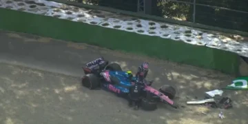 Franco Colapinto avanzó a la Q2 pero quedó fuera por un fuerte choque