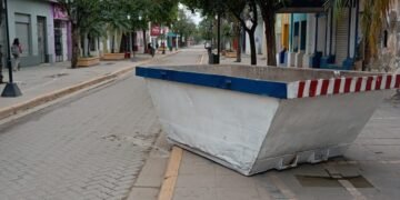 Contenedor mal ubicado