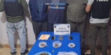 Tres detenidos y secuestro de más de mil dosis de droga 