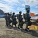 Práctica de vuelo y lanzamiento de la actualización de paracaidistas de Gendarmería Nacional
