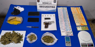 La policía secuestró más de 1000 dosis de marihuana