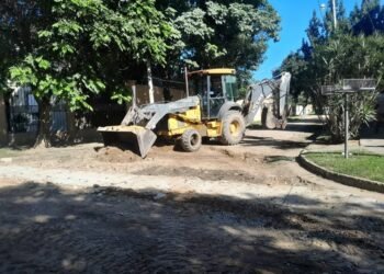 Trabajos de mejoramiento en la calles de los barrios