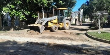 Trabajos de mejoramiento en la calles de los barrios