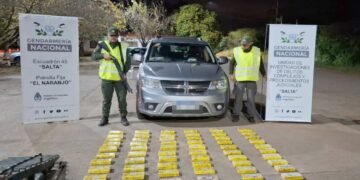 97 kilos de cocaína incautados en un control vial y tras el registro de un lugar de acopio