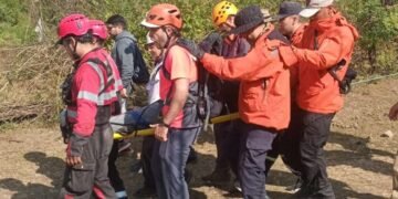 Rescataron a un hombre en un cerro de San Lorenzo