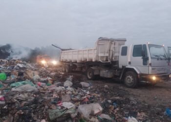 Incendio en la zona del basural municipal