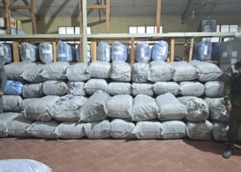 Gendarmería secuestró 1320 kilos de hojas de coca