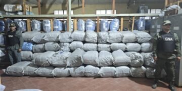 Gendarmería secuestró 1320 kilos de hojas de coca