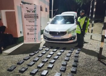 Traficaban 47 kilos de cocaína ocultos dentro del torpedo de un vehículo