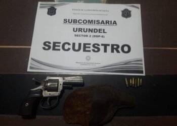 Demorado por portación ilegítima de arma de fuego en Urundel
