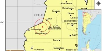 Salta: Un sismo de magnitud 6 y dos réplicas se registraron en la madrugada
