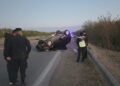 Accidente en la Ruta 50: Un auto chocó una vaca