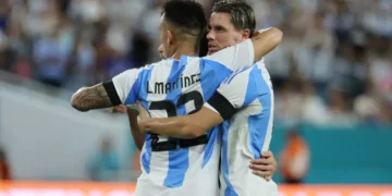 Sin Messi, Argentina venció 1-0 a Venezuela 