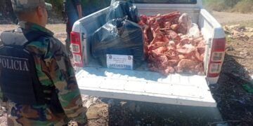 La Policía Rural secuestró 300 kilos de carne no apta para el consumo
