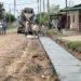 Avanza la obra de cordón cuneta en el Barrio Mitre
