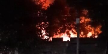 Incendio en el Barrio 25 de Mayo