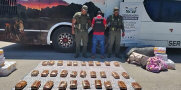 Envolvió 31 kilos de marihuana con colchas y frazadas
