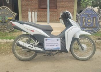 En Orán la policía recuperó una moto robada