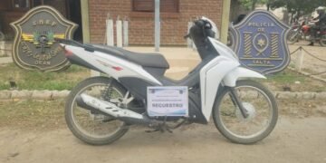 En Orán la policía recuperó una moto robada