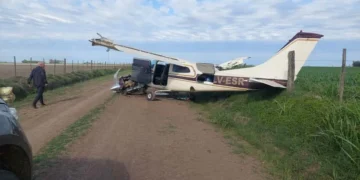 Hallan una avioneta con cocaína tras un aterrizaje forzoso cerca de Arequito (Santa Fe)