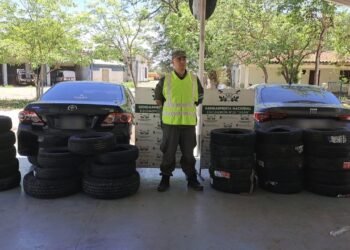 Gendarmería decomisó 97 neumáticos