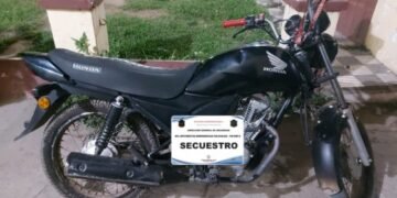 La policía recuperó una moto robada