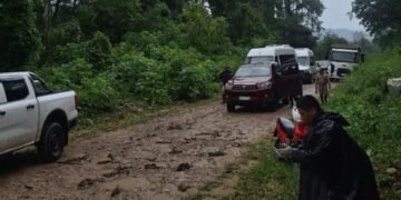 Se encuentra cortado el camino a Isla de Cañas