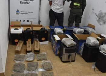Partió de Orán con más de 16 kilos de marihuana dentro de electrodomésticos