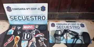 Sustrajo elementos de un vehículo y fue demorado
