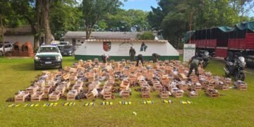 Traficaban 31 kilos de cocaína ocultos en cajones con berenjenas