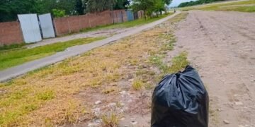 Continúa la limpieza en el sector de la ciclovía