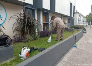 Trabajos de limpieza en la ciudad