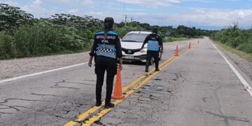 Precaución en Ruta 50 en el acceso al Río Pescado