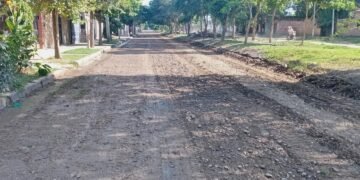 Trabajos de mejoramiento en el Barrio Los Lapachos