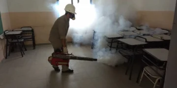 La próxima semana comienza la fumigación en escuelas y colegios